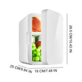 Portable Vehicle Refrigerator 8L Mini Compact Fridge Cooling Heating For Skin Care Cosmetic Beverages Drinks Office Dorm and Car