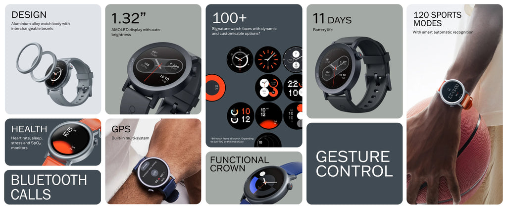 CMF by Nothing Watch Pro 2 Smartwatch with 1.32’’ AMOLED display, 11 days battery life, Bluetooth calls with AI noise reductio