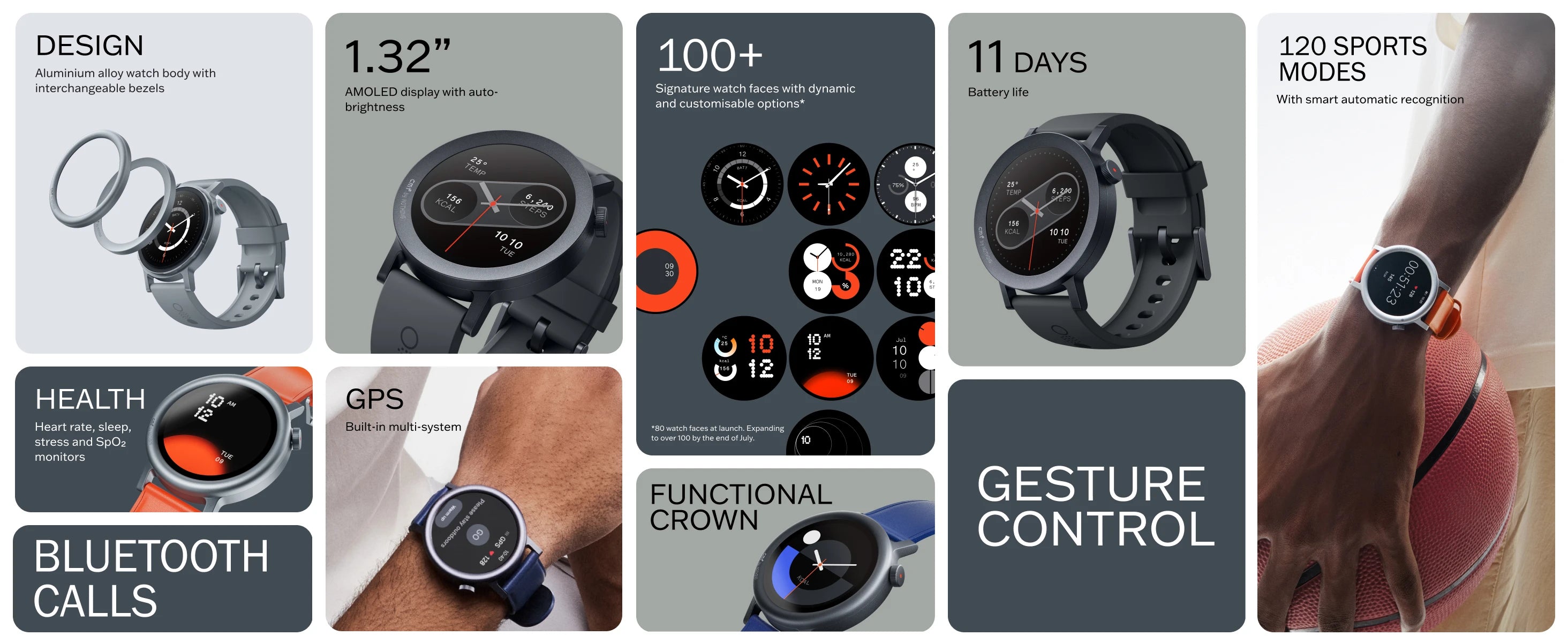 CMF by Nothing Watch Pro 2 Smartwatch with 1.32’’ AMOLED display, 11 days battery life, Bluetooth calls with AI noise reductio