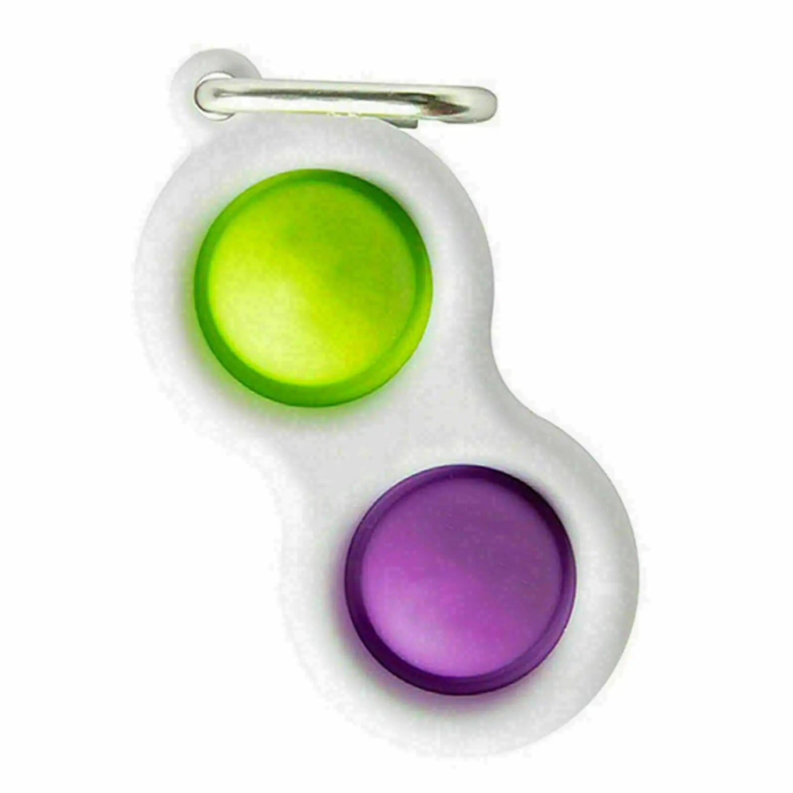 Children Kid Simple Dimple Special Needs Silent Sensory Fidget Keyring Toy Autism Classroom Adult UK