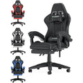 Ergonomic  Gaming Chair with Footrest Gamer Chairs Ergonomic with Lumbar Cushion Gaming Chair Height Adjustable Computer Chair