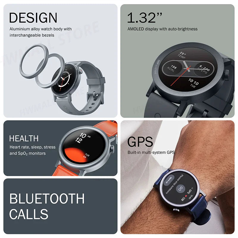 CMF by Nothing Watch Pro 2 Smartwatch with 1.32’’ AMOLED display, 11 days battery life, Bluetooth calls with AI noise reductio