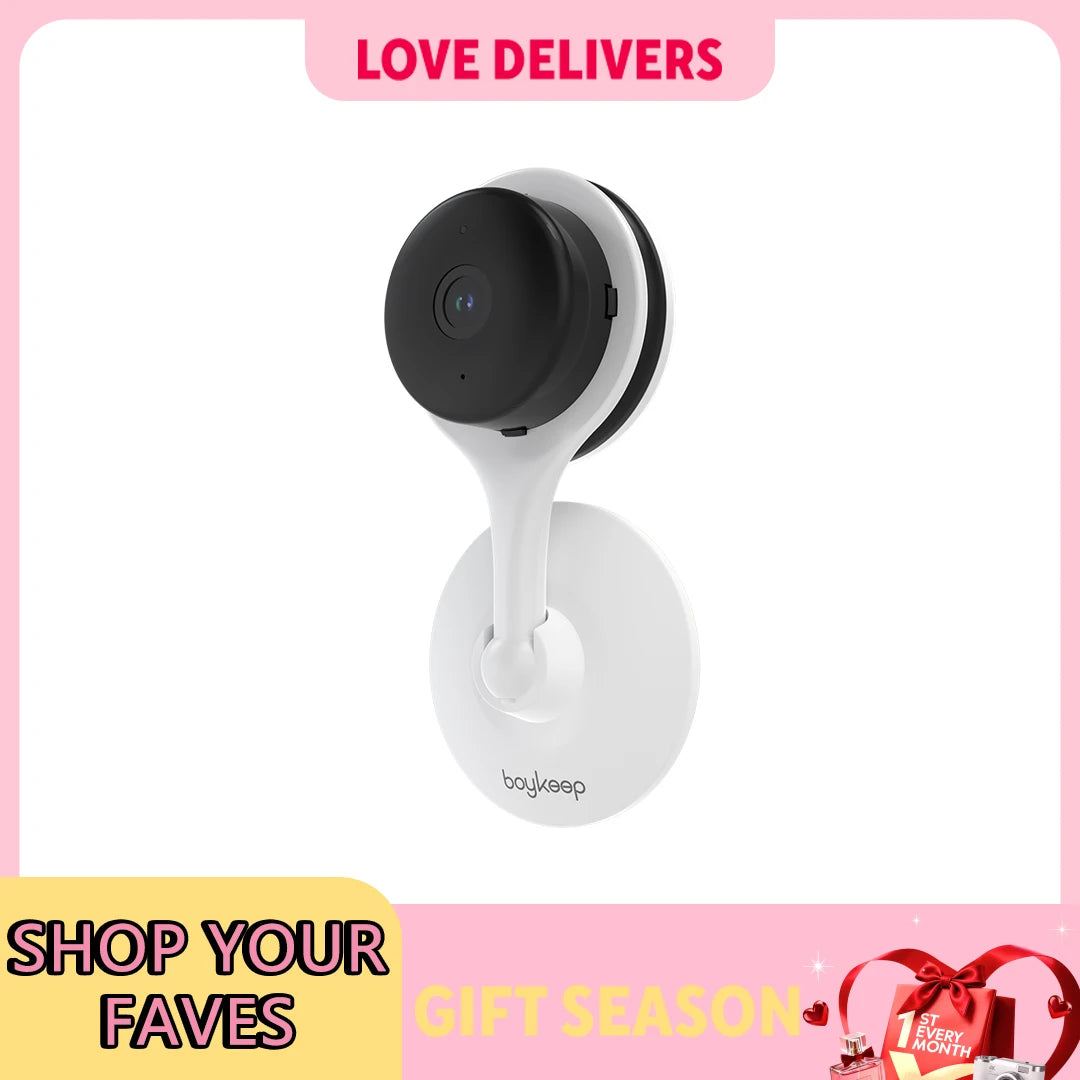 BoyKeep Surveillance Camera 3MP 5/2.4GHz WiFi Indoor Home Security Mini IP Smart Family CCTV Pet Camera Video Monitor 24/7  K10