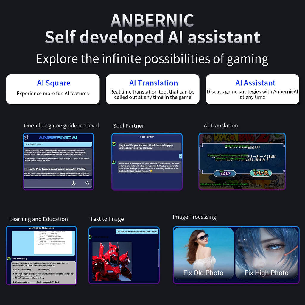Anbernic RG477M Retro Handheld Game Console 4.7-inch LTPS 64 Bit Game Player Dimensity 8300 Online Multiplayer Streaming RG 477M