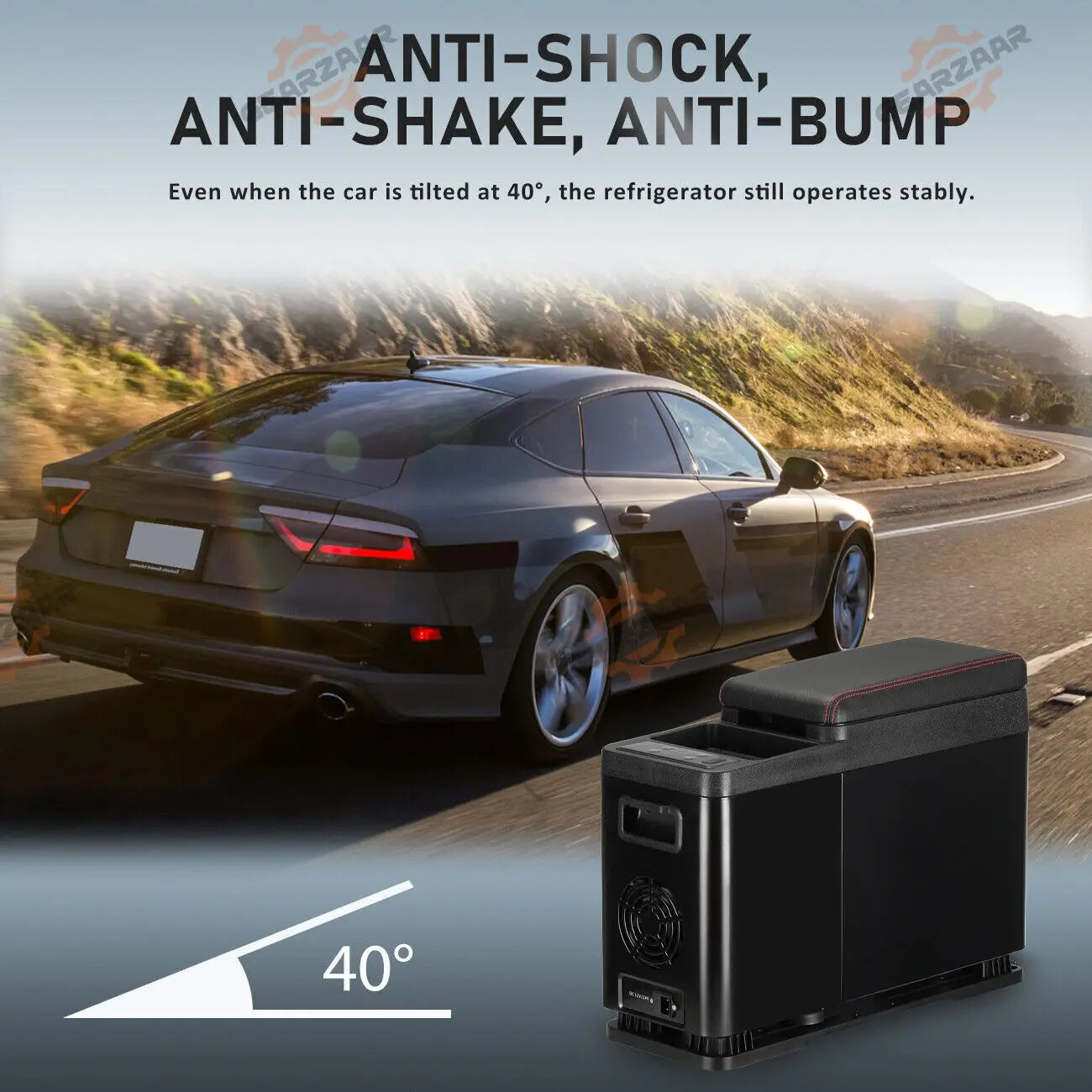 8L Armrest Freezer Cooler Mini Fridge 12/24 V With Compressor For Car MPV