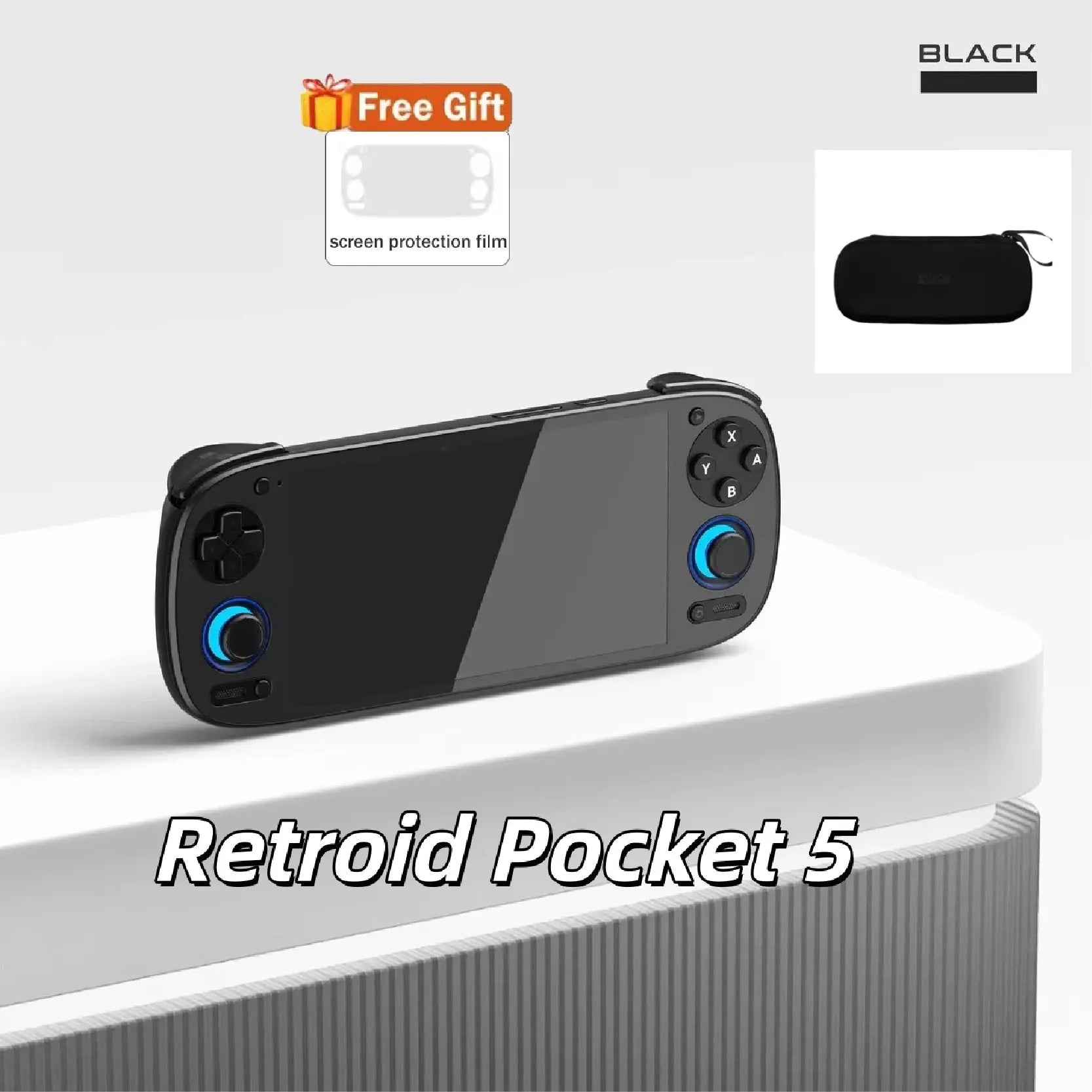 Retroid Pocket 5 Retro Handheld Game Console Video Game Consoles RP5 SD865 8+128G Android13 5.5 Inch OLED HD Screen 512G PSP PS2