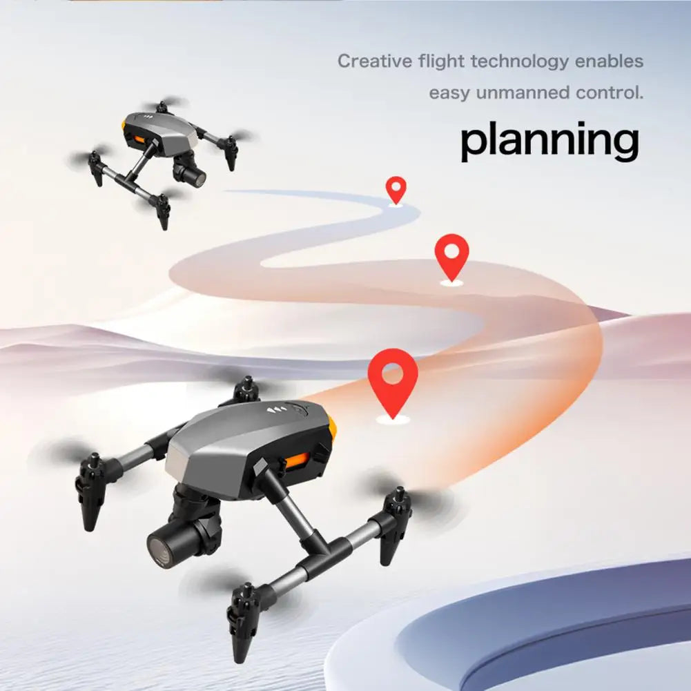Remote Control Drone with 4K Dual Cameras Obstacle Avoidance Optical Flow Positioning Headless Kids Adults Beginner Foldable 2.4