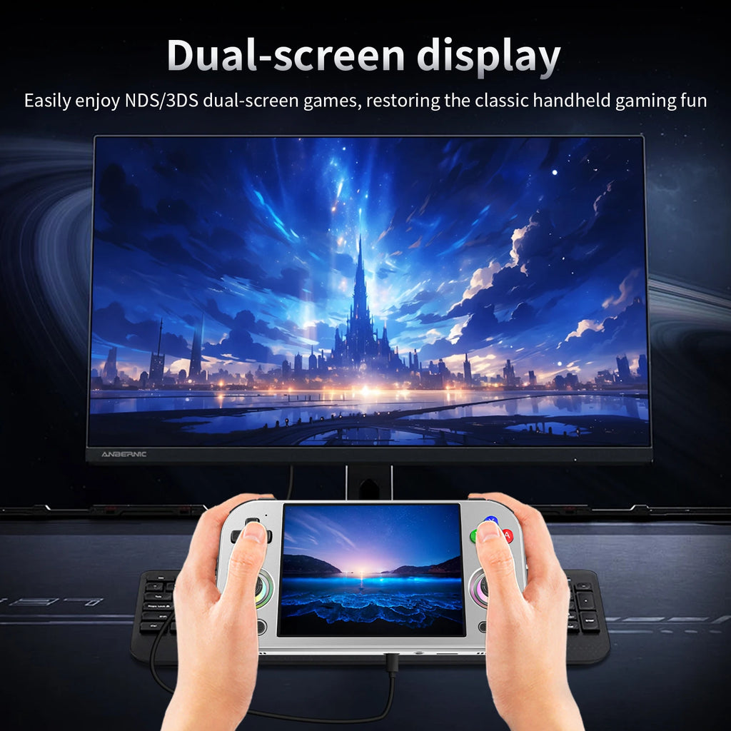 Anbernic RG477M Retro Handheld Game Console 4.7-inch LTPS 64 Bit Game Player Dimensity 8300 Online Multiplayer Streaming RG 477M