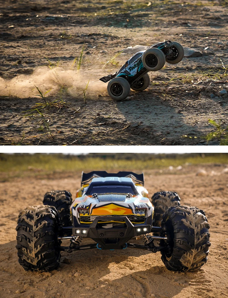 70KM/H High Speed RC Car 1/16 4x4 Remote Control Brushless Vehicle 2.4G 4WD Electric Off-Road Drift Crawler Toys for Children