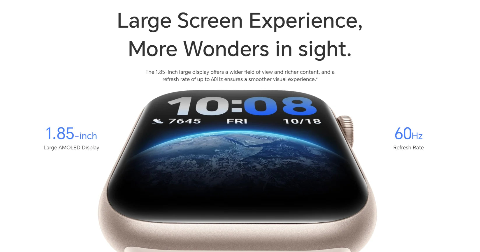 HONOR Watch 5, Smartwatch, 15 Days of Battery Life,1.85-inch AMOLED Screen, 5ATM and IP68, GPS,BT5.2, Android and iOS