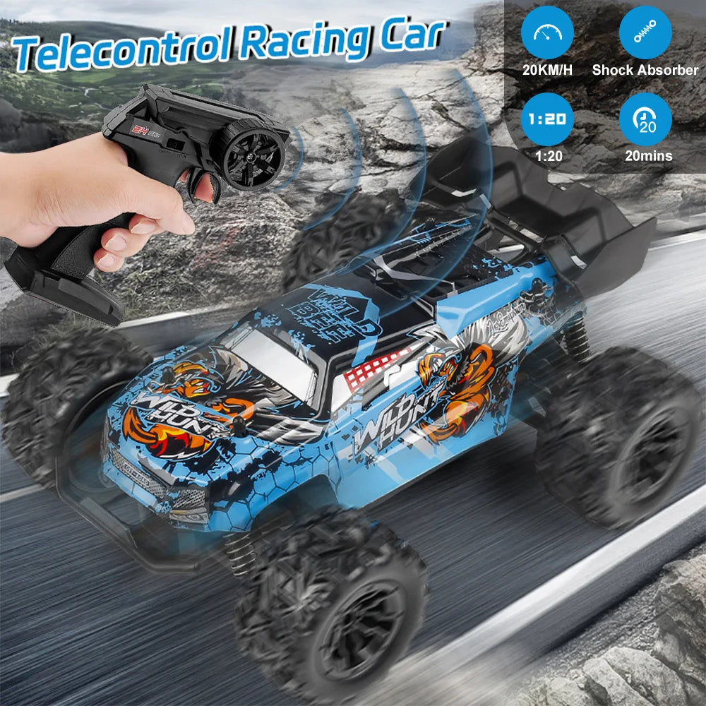 RC Off-road Car Toy 2.4G High Speed Remote Control 1:14  Bigfoot Climbing Model Car Shock Absorber With led light