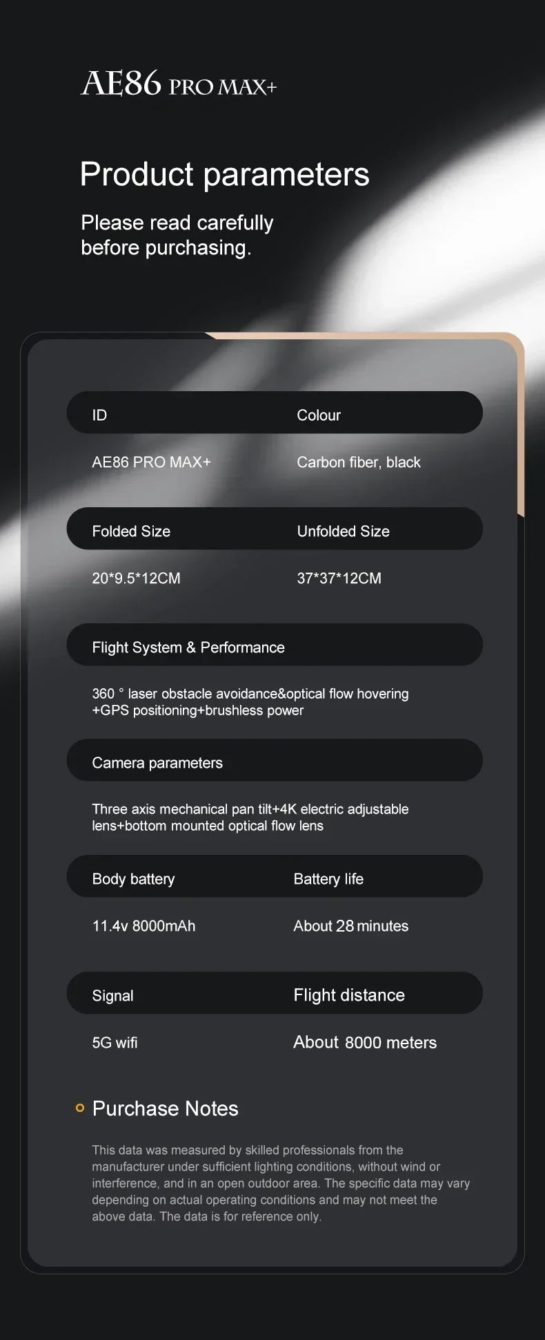 AE86 PRO MAX Professional Drone 10KM 3-Axis Gimbal RC Quadcopter 8K FPV Dual Camera GPS Obstacle Avoidance Drone with LED Screen