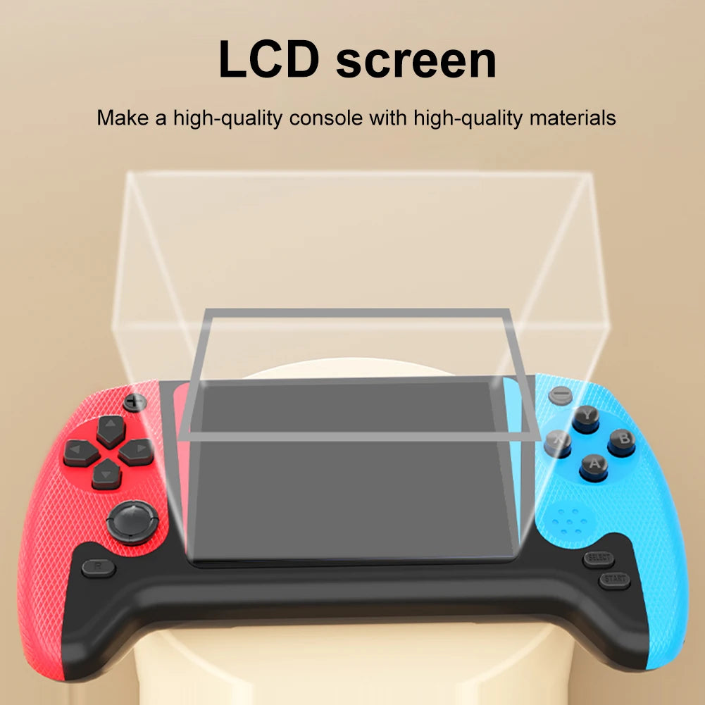 Built-in 500 Games Retro Handheld Game Console 3.5inch LCD Screen Portable Game Console Nostalgic Game Console for Single Player