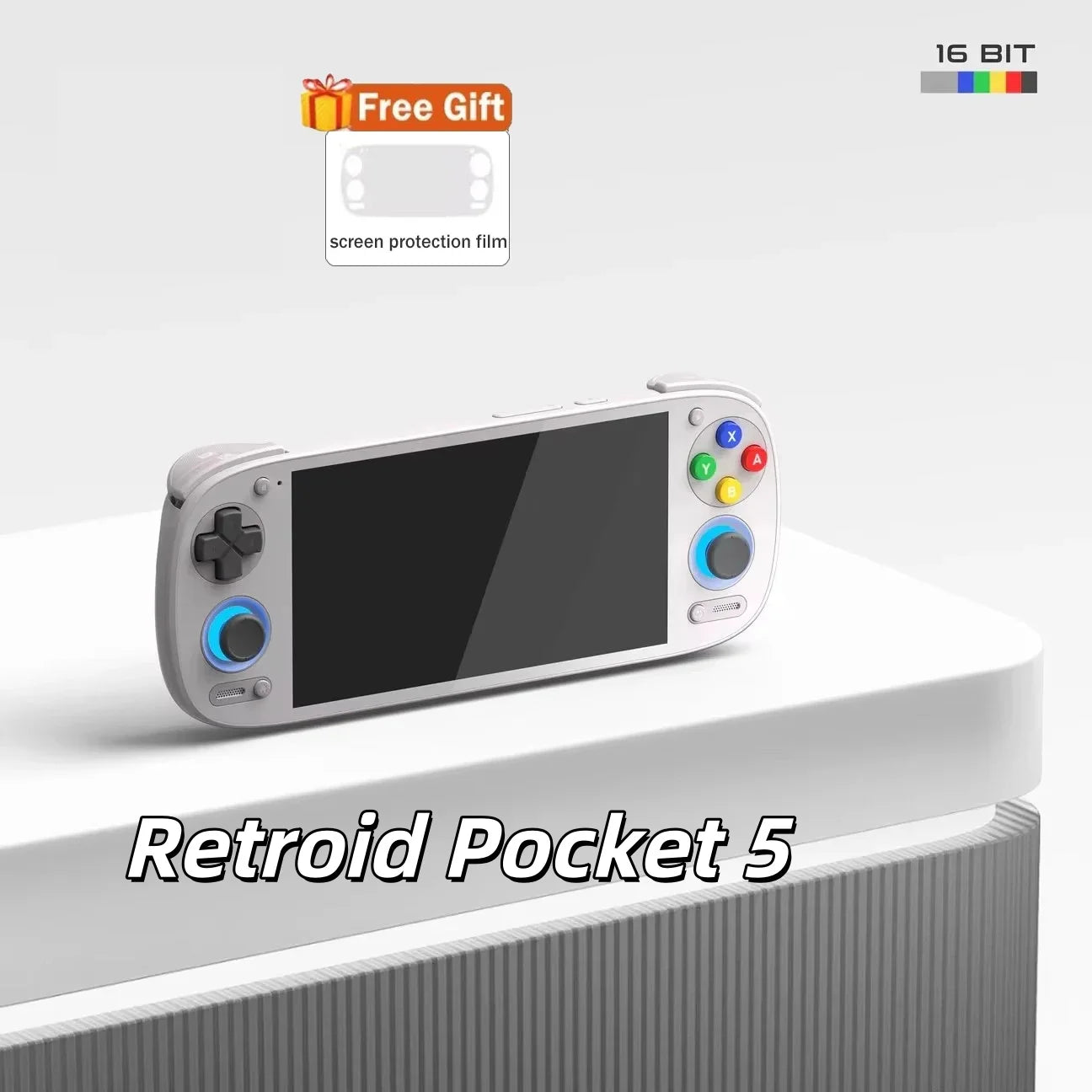 Retroid Pocket 5 Retro Handheld Game Console Video Game Consoles RP5 SD865 8+128G Android13 5.5 Inch OLED HD Screen 512G PSP PS2