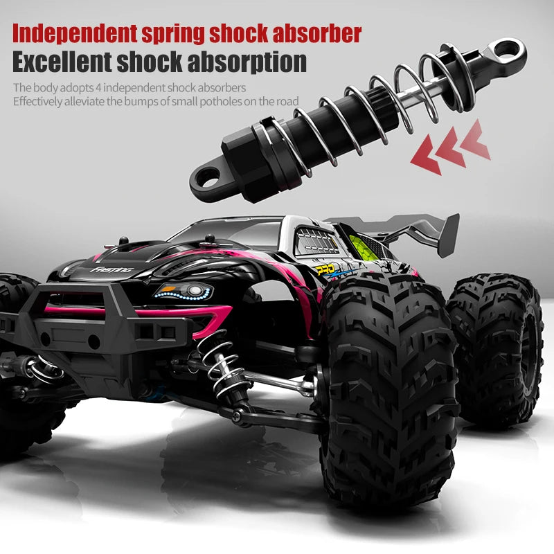70KM/H High Speed RC Car 1/16 4x4 Remote Control Brushless Vehicle 2.4G 4WD Electric Off-Road Drift Crawler Toys for Children
