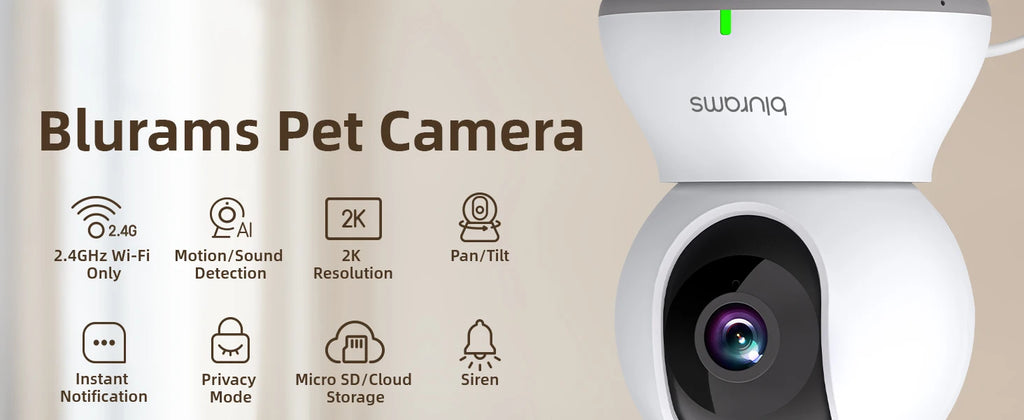 Baby Monitor Camera 2K HD Home Security Camera with Motion Detection and Two-Way Audio, Easy Setup, Clear Day & Night
