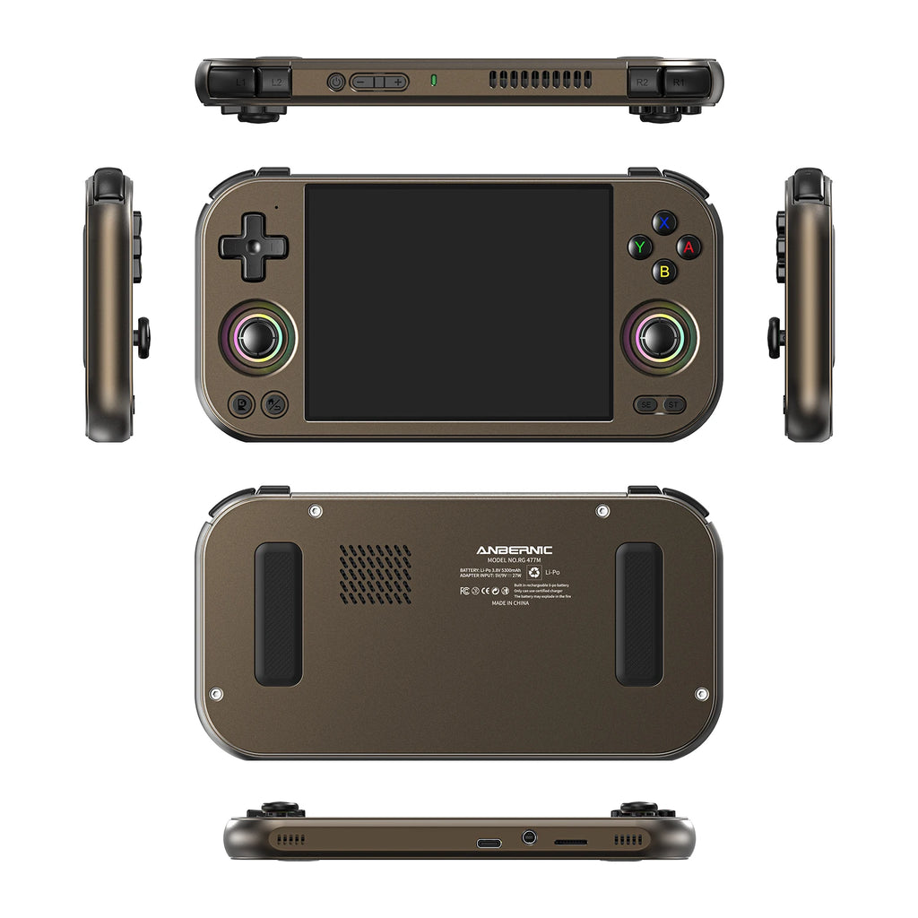 Anbernic RG477M Retro Handheld Game Console 4.7-inch LTPS 64 Bit Game Player Dimensity 8300 Online Multiplayer Streaming RG 477M