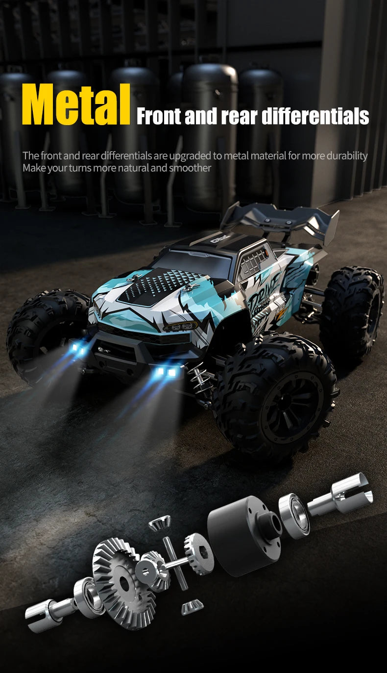 70KM/H High Speed RC Car 1/16 4x4 Remote Control Brushless Vehicle 2.4G 4WD Electric Off-Road Drift Crawler Toys for Children