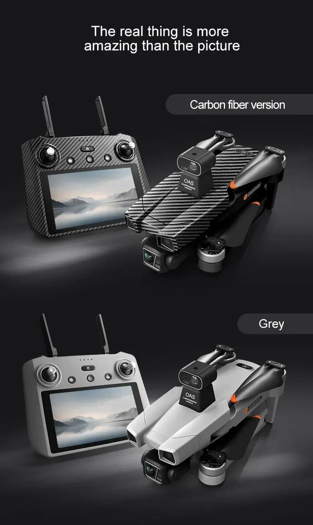 AE86 PRO MAX Professional Drone 10KM 3-Axis Gimbal RC Quadcopter 8K FPV Dual Camera GPS Obstacle Avoidance Drone with LED Screen