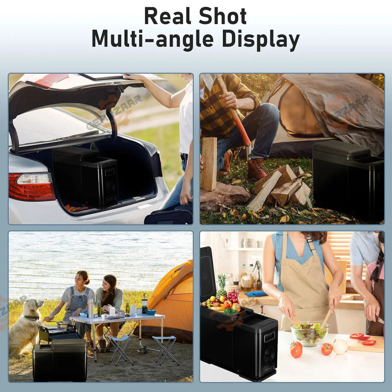 8L Armrest Freezer Cooler Mini Fridge 12/24 V With Compressor For Car MPV