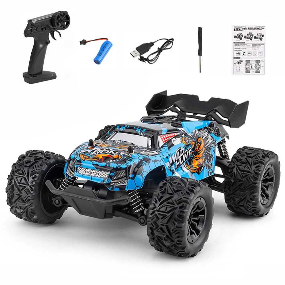 RC Off-road Car Toy 2.4G High Speed Remote Control 1:14  Bigfoot Climbing Model Car Shock Absorber With led light