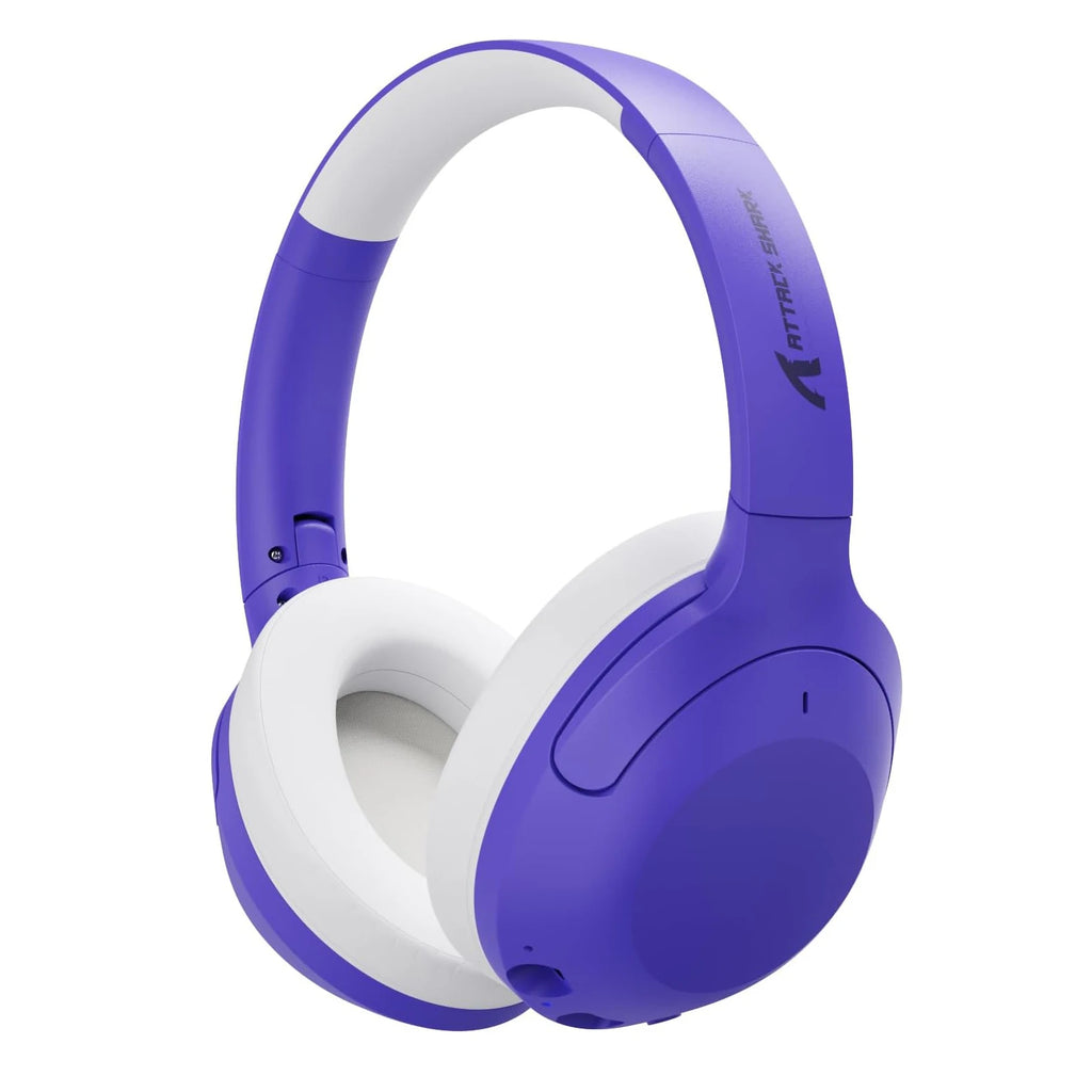 ATTACK SHARK G300 Wireless Bluetooth Headphone with ENC Noise Cancellation, Rechageable Over Ear Headset, 3.5MM Audio Jack