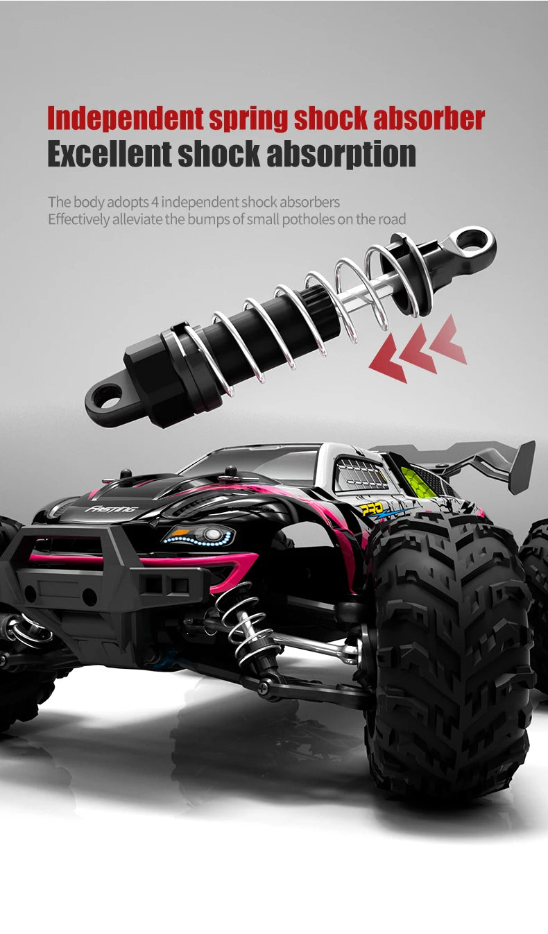 70KM/H High Speed RC Car 1/16 4x4 Remote Control Brushless Vehicle 2.4G 4WD Electric Off-Road Drift Crawler Toys for Children