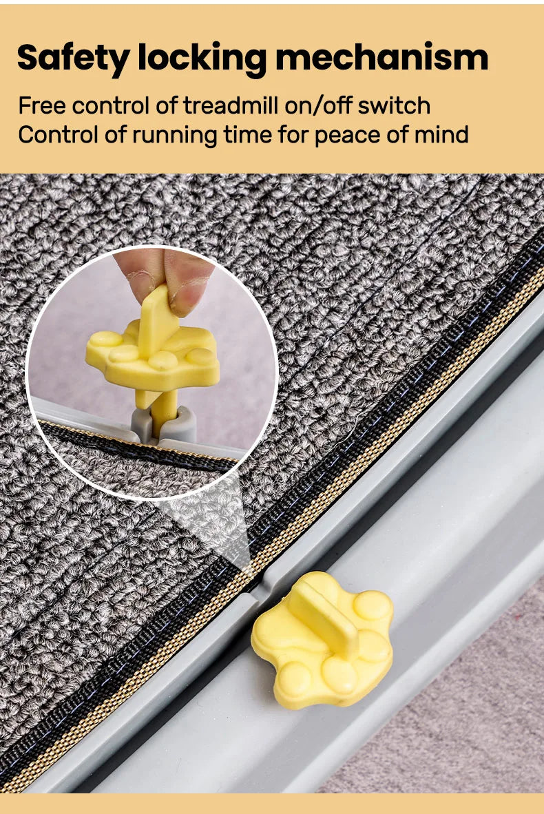 Cat Running Exercise Wheel Treadmill, Ultra-Quiet Safety Cat Training Toy with and Locking Mechanism,Removable Carpeted Runway