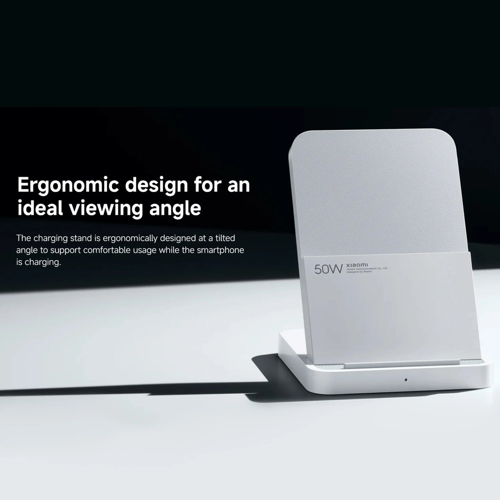 Xiaomi 50W Wireless Charging Stand Pro High-efficiency Fast Charging Highly Compatible Quiet Heat Dissipation Safe and Reliable