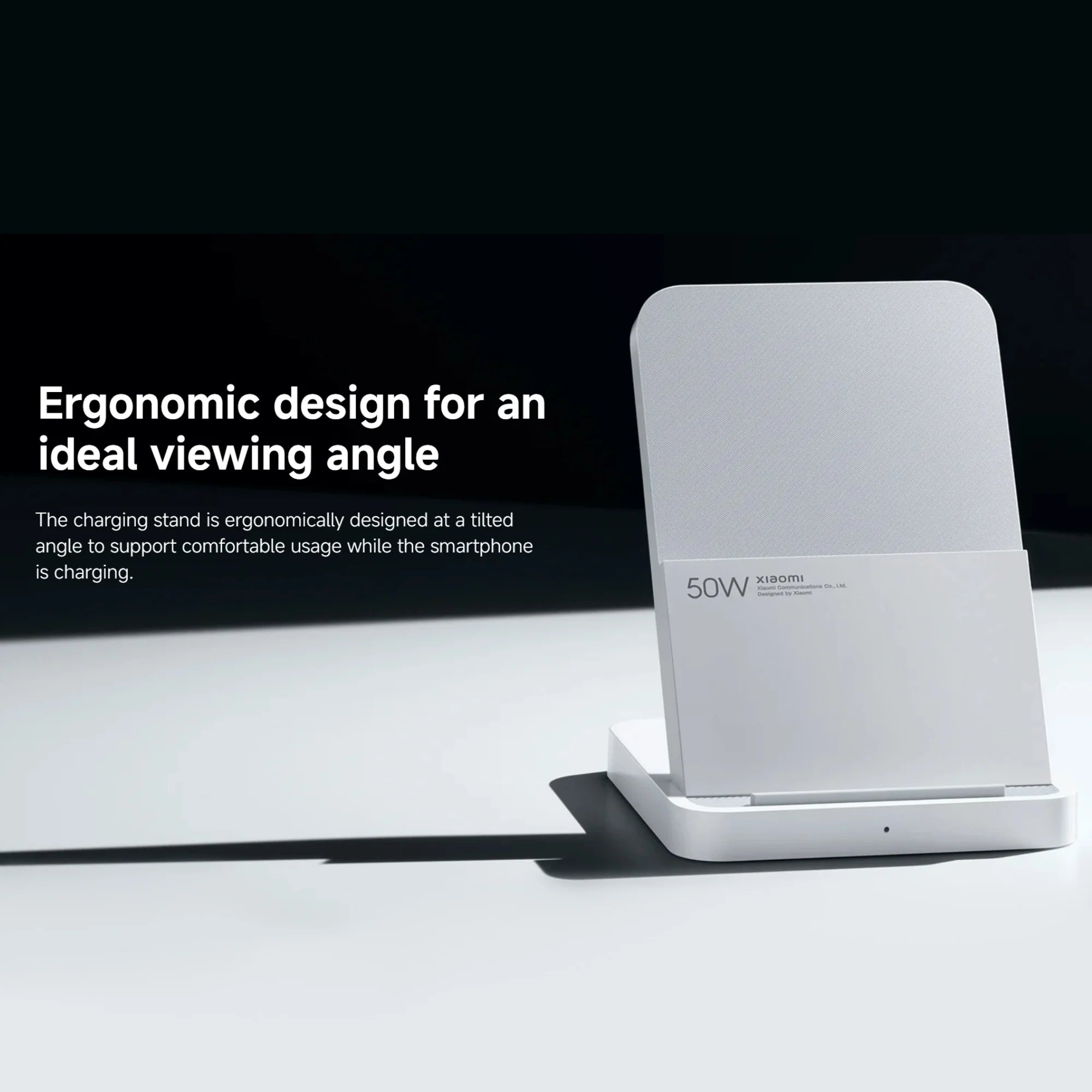 Xiaomi 50W Wireless Charging Stand Pro High-efficiency Fast Charging Highly Compatible Quiet Heat Dissipation Safe and Reliable